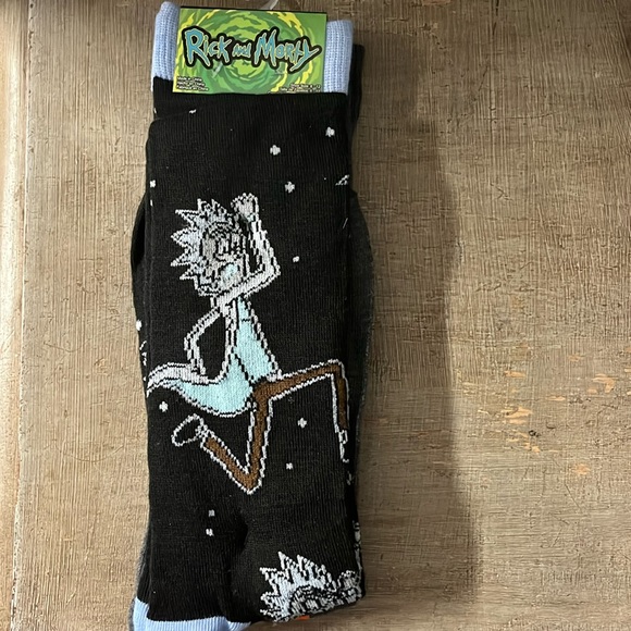 Rick & Morty 2 pk Socks New - Picture 1 of 2